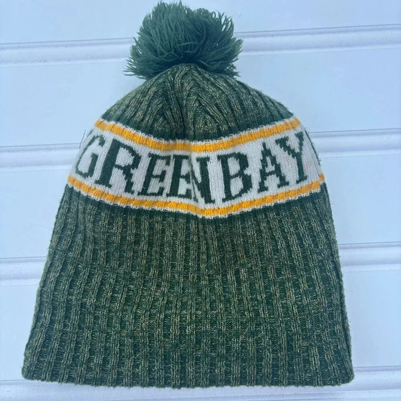 Green Bay Packers New Era NFL Knit Beanie Hat With Pom - Picture 4 of 6